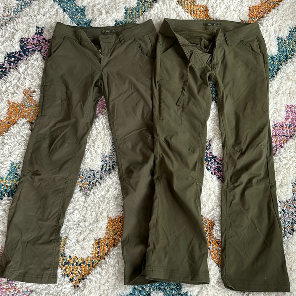 2 Pairs Prana Halle Convertible Hiking Pants